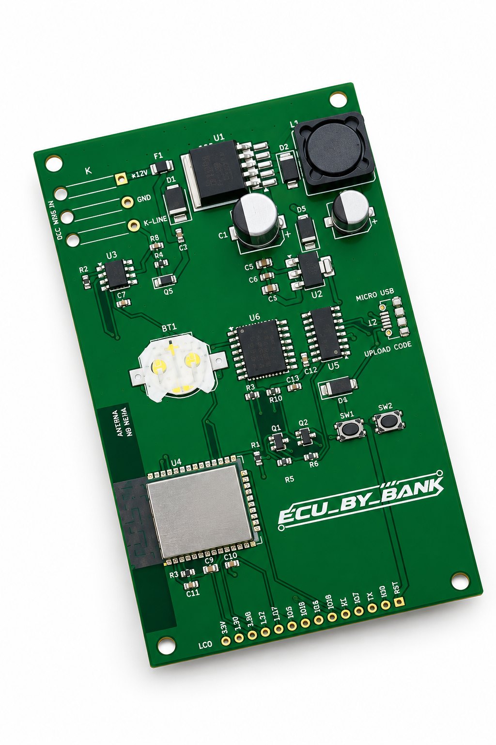 แผงวงจร PCB ที่ ECU_BY_BANK ออกแบบเอง